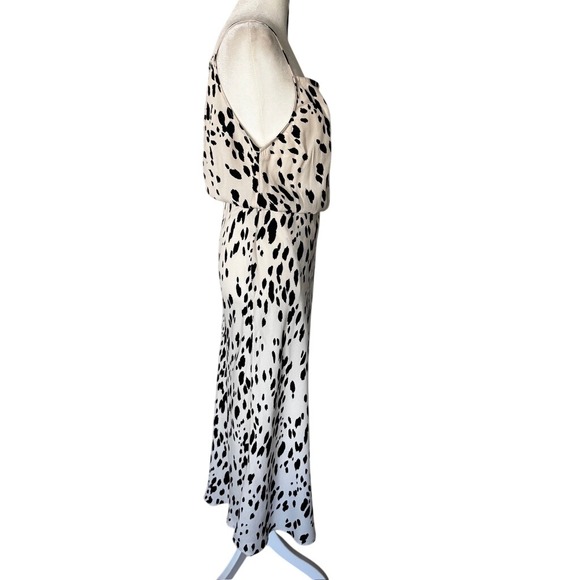 Reformation Dress Size 6 Animal Print Maxi  Spaghetti Strap Faux Wrap Skirt - Picture 8 of 12